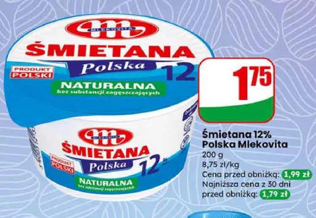 Śmietana 12% Polska Mlekovita