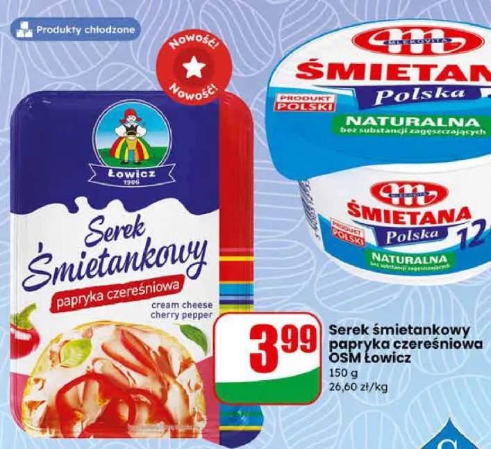 Serek śmietankowy papryka czerešniowa