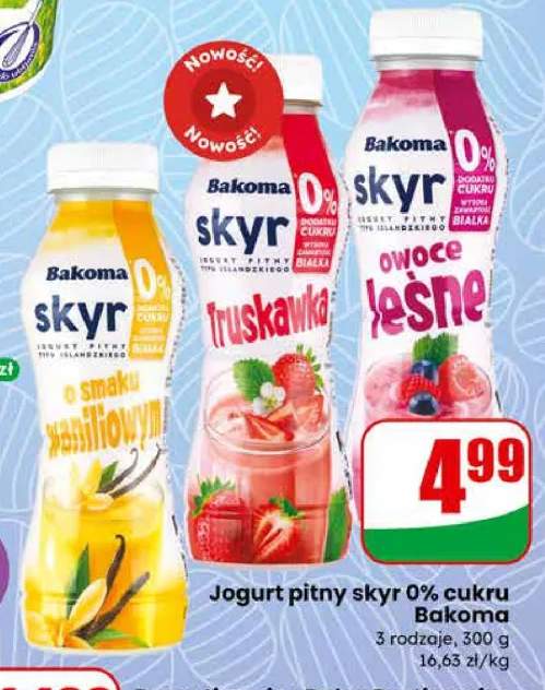 Jogurt pitny skyr 0% cukru