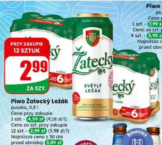 Piwo Żatecký Ležák puszka