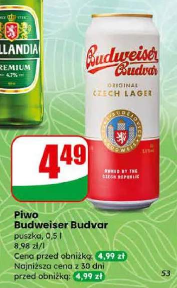 Piwo Budweiser Budvar puszka