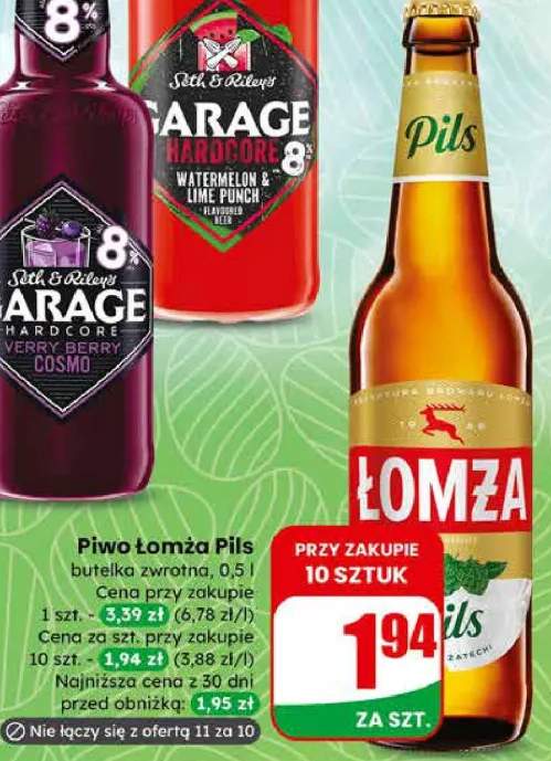 Piwo Łomża Pils butelka zwrotna