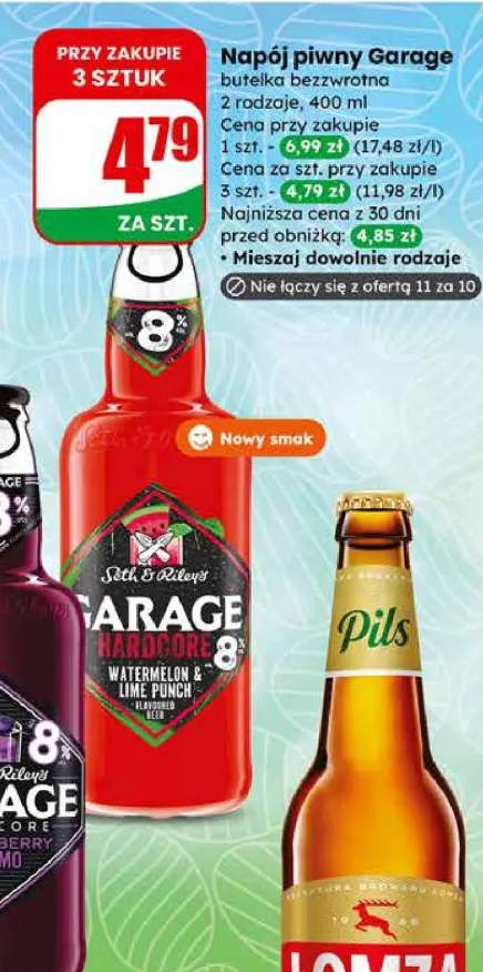 Napój piwny Garage butelka bezzwrotna