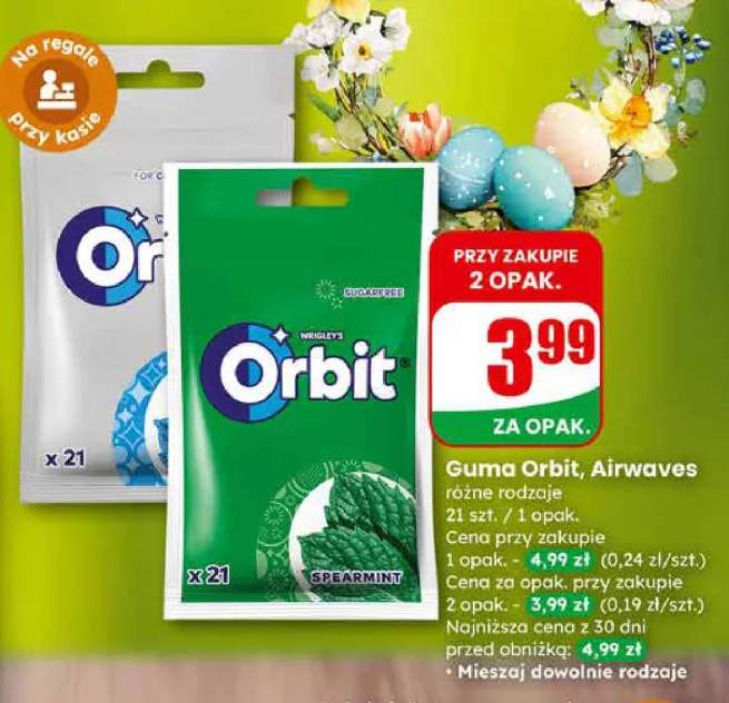 Guma do żucia Orbit różne rodzaje