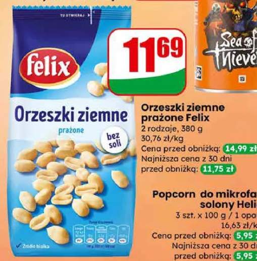 Orzeszki ziemne prażone 2 rodzaje