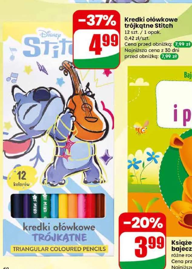 Kredki ołówkowe trójkątne Stitch