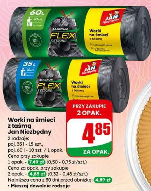 Worki na śmieci z taśmą Jan Niezbędny