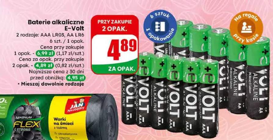 Baterie alkaliczne E-Volt