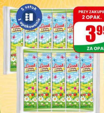 Lizaki o smaku mleczno-kakaowym