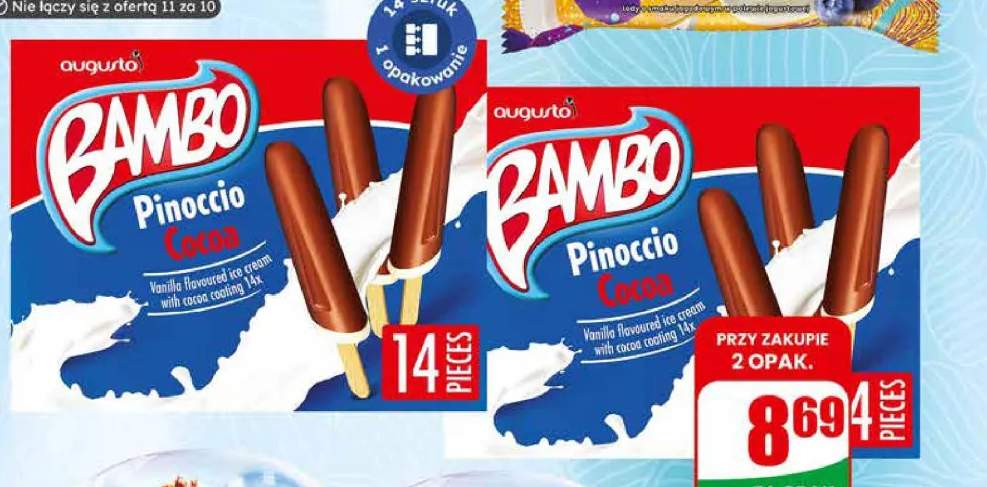 Lody multipack Pinoccio Cacao