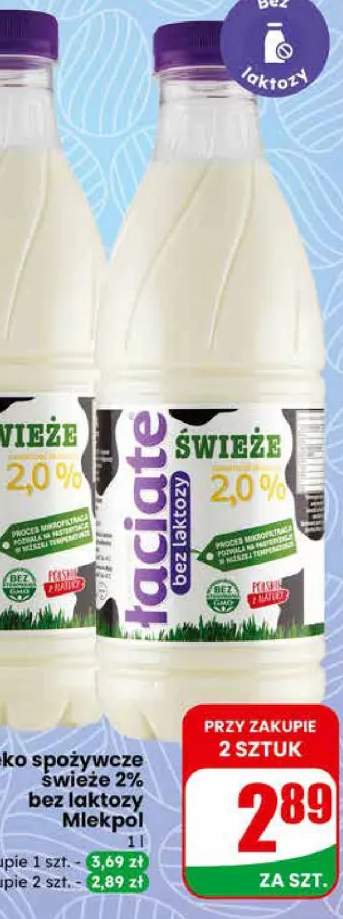 Mleko spożywcze świeże 2% bez laktozy