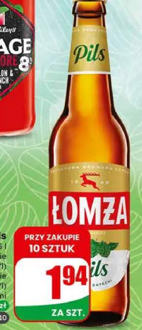 Piwo Łomża Pils butelka zwrotna