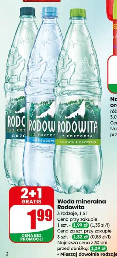 Woda mineralna 3 rodzaje 2+1 gratis