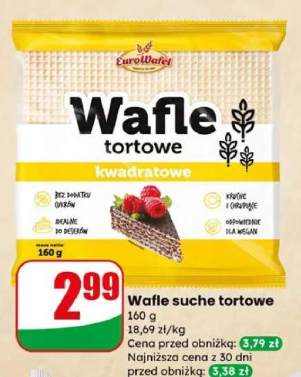 Wafle suche tortowe kwadratowe