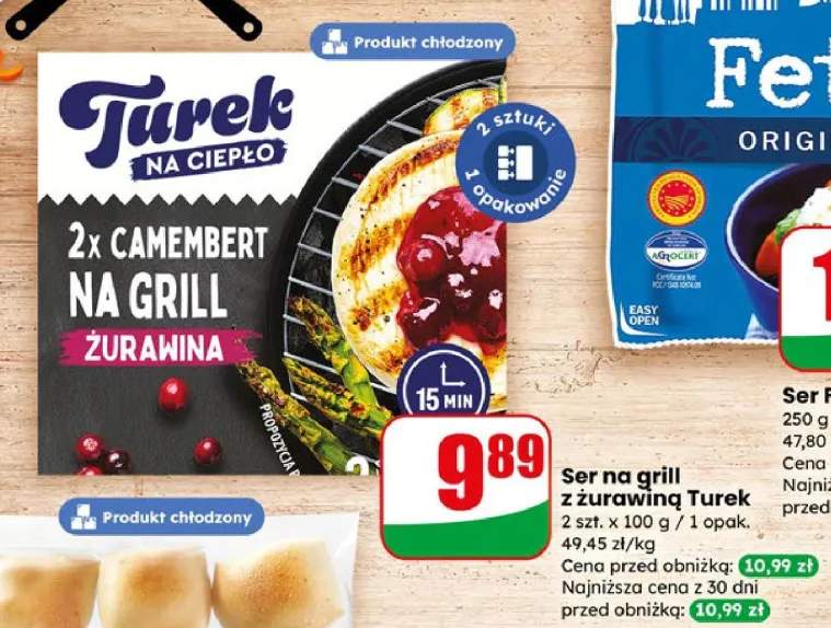 Ser na grill z żurawiną