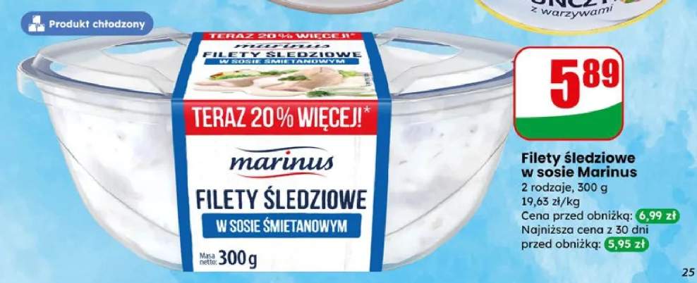 Filety śledziowe w sosie Marinus, 2 rodzaje