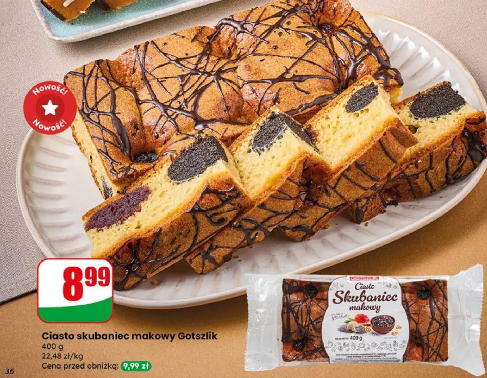 Ciasto skubaniec makowy