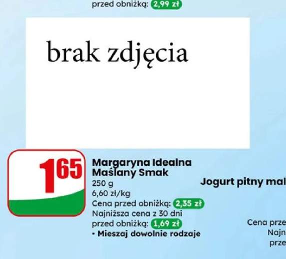 Margaryna Idealna maślany smak 73%