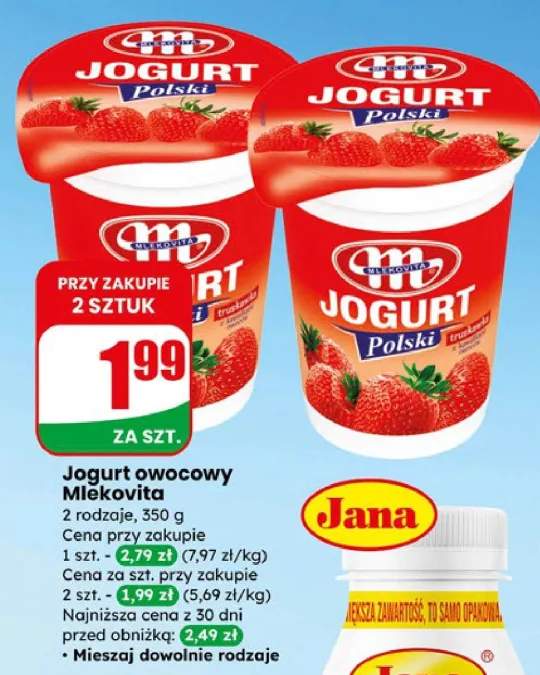 Jogurt owocowy 2 rodzaje