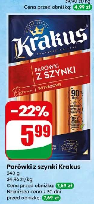Parówki z szynki