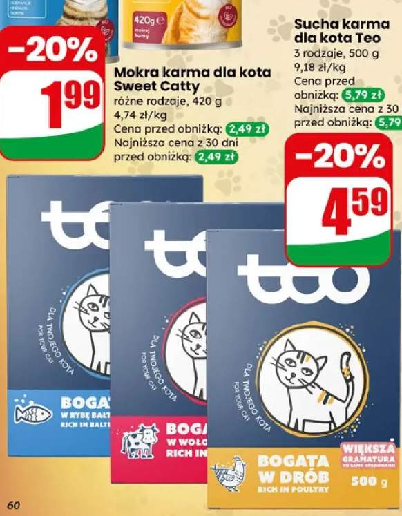 Sucha karma dla kota Teo