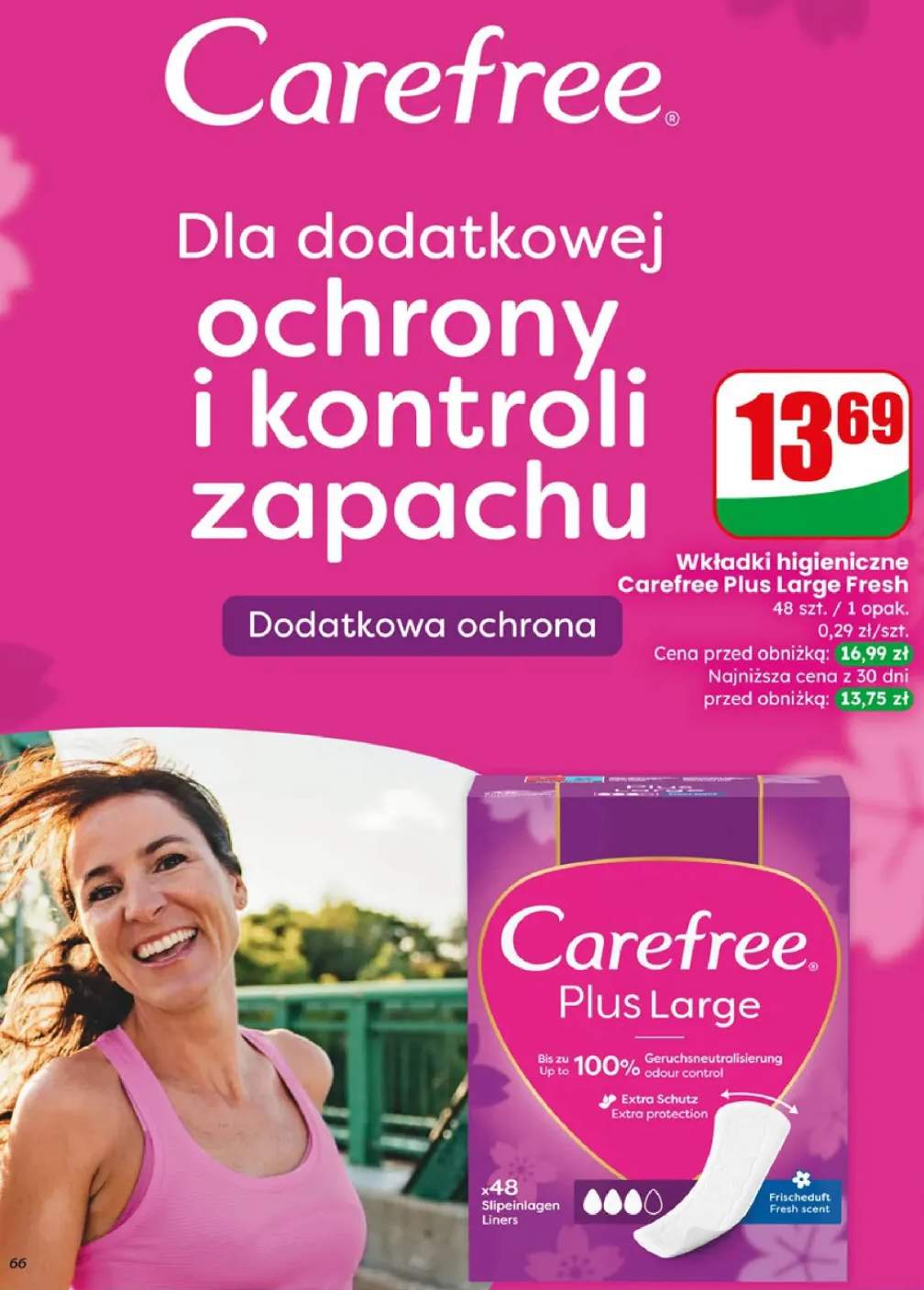 Wkładki higieniczne Plus Large Fresh