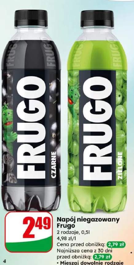 Napój niegazowany 2 rodzaje