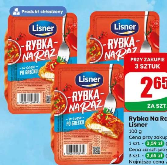 Rybka Na Raz w sosie po grecku Lisner