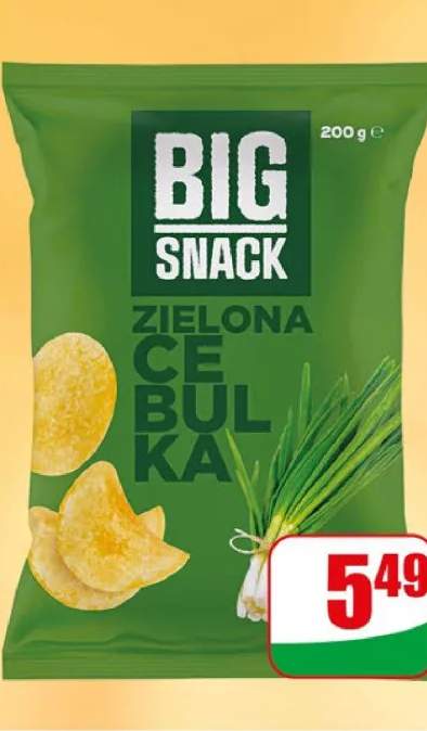 Chipsy zielona cebulka