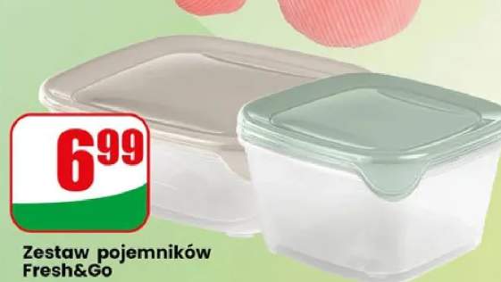 Zestaw pojemników Fresh&Go 1,7l + 0,8l
