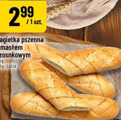 bagietka z masłem czosnkowym