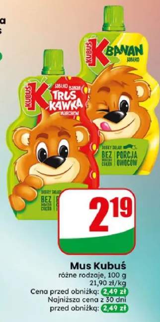 Mus Kubuś różne rodzaje