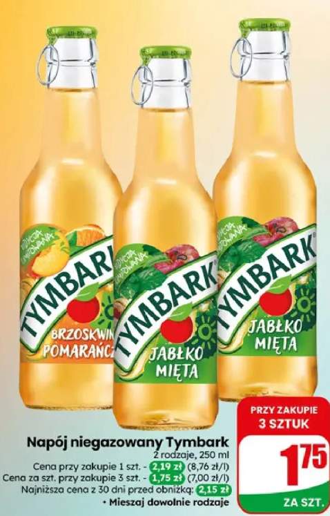 Napój niegazowany Tymbark różne rodzaje