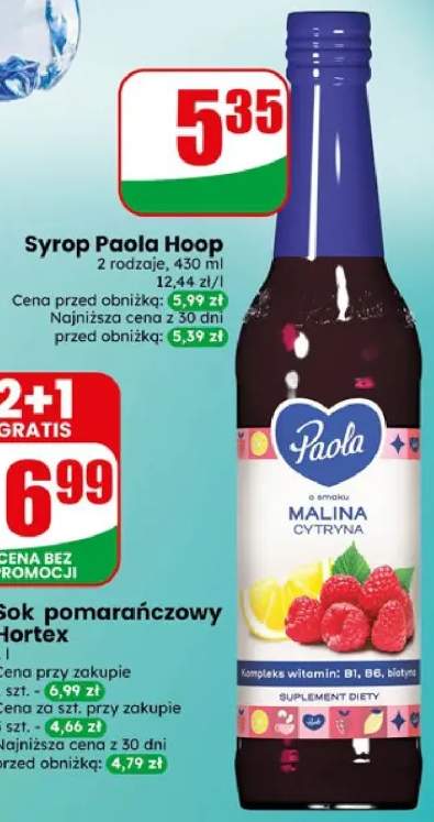Syrop Paola Hoop różne rodzaje