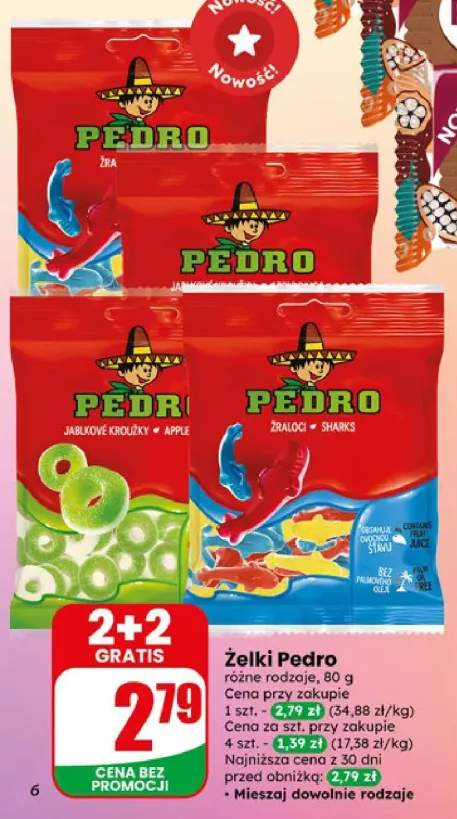 Żelki Pedro różne rodzaje