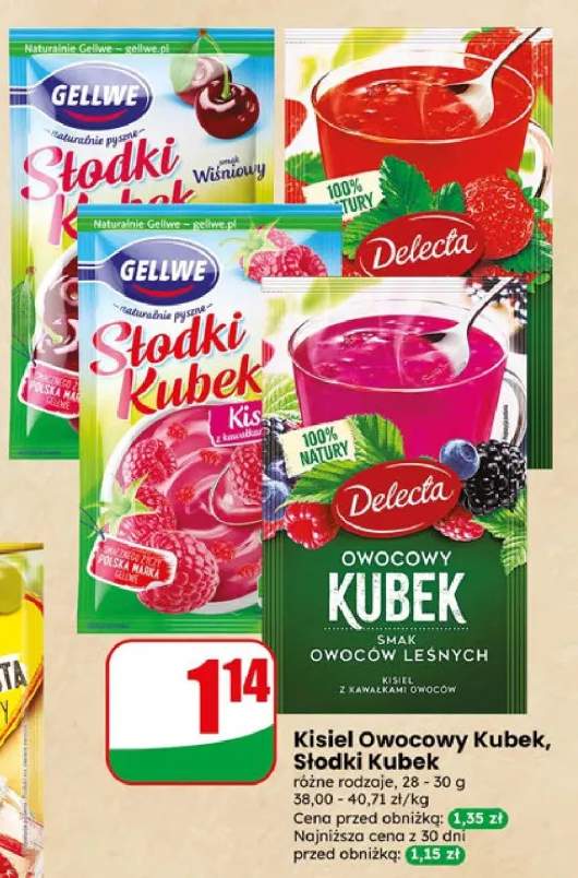 Kisiel owocowy kubek wiśniowy