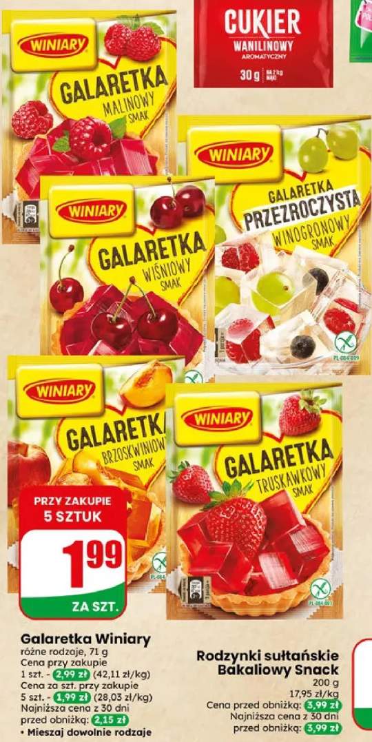 Galaretka malinowy smak