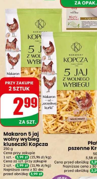 Makaron 5 jaj wolny wybieg wstążeczki