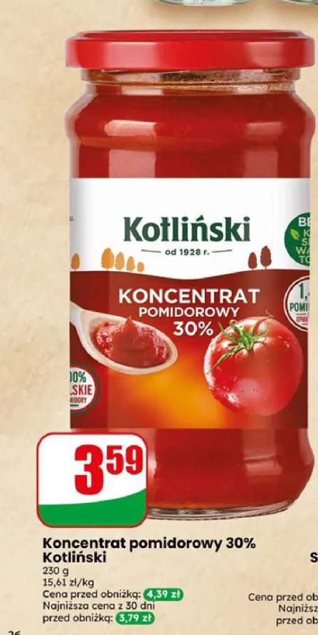 Koncentrat pomidorowy 30%