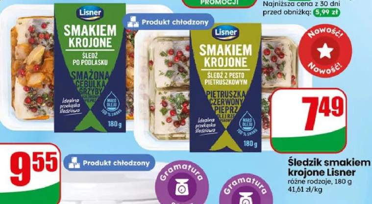 Śledzie smakiełki krojone różne rodzaje