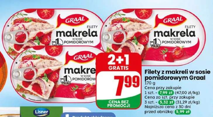 Filety z makreli w sosie pomidorowym