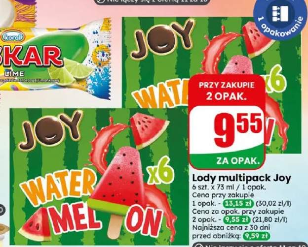 Lody multipack Joy Watermelon