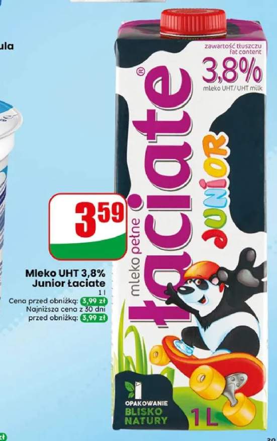 Mleko UHT 3,8% Junior Łaciate