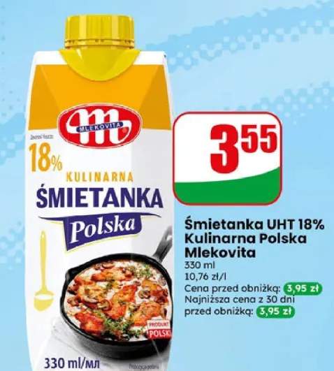 Śmietanka UHT 18% Kulinarna Polska Mlekovita