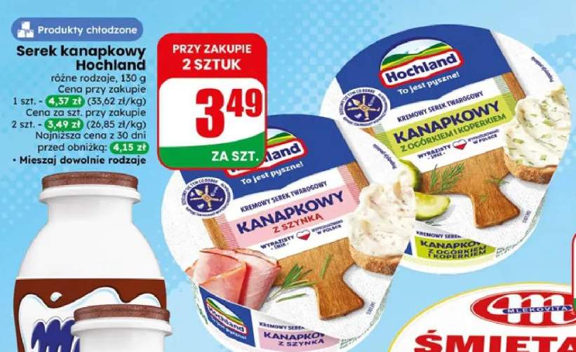 Serek kanapkowy różne rodzaje