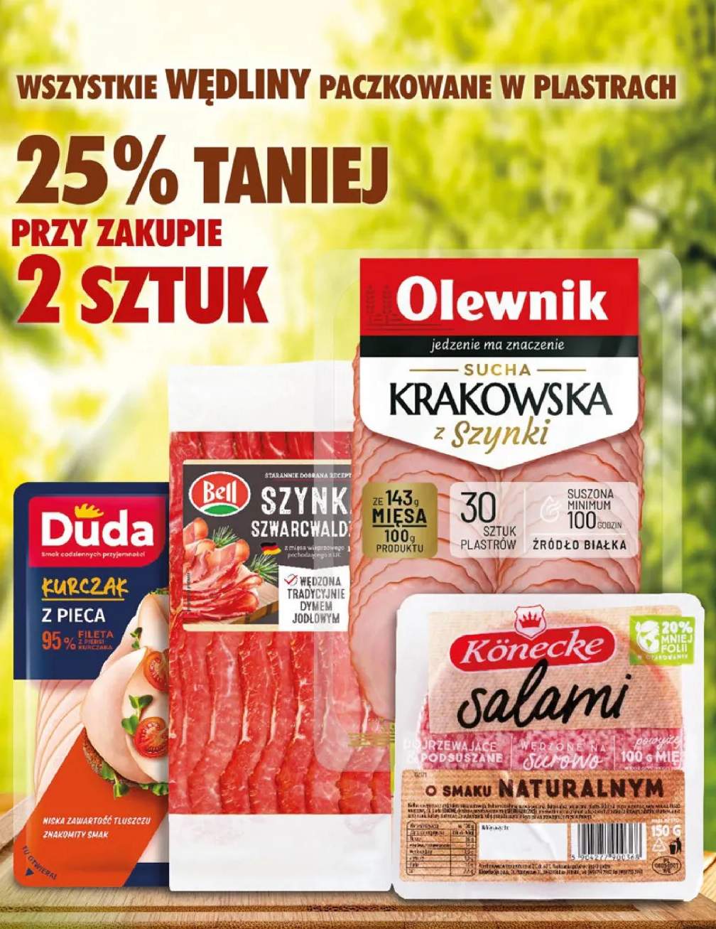 Salami drzewiejące podsuszane o smaku naturalnym