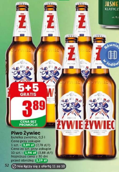 Piwo Żywiec butelka zwrotna