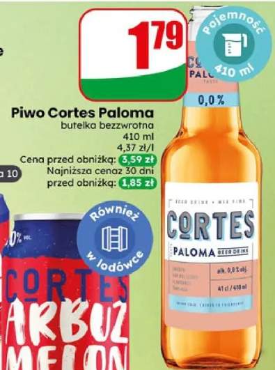 Piwo Cortes Paloma butelka bezwrotna