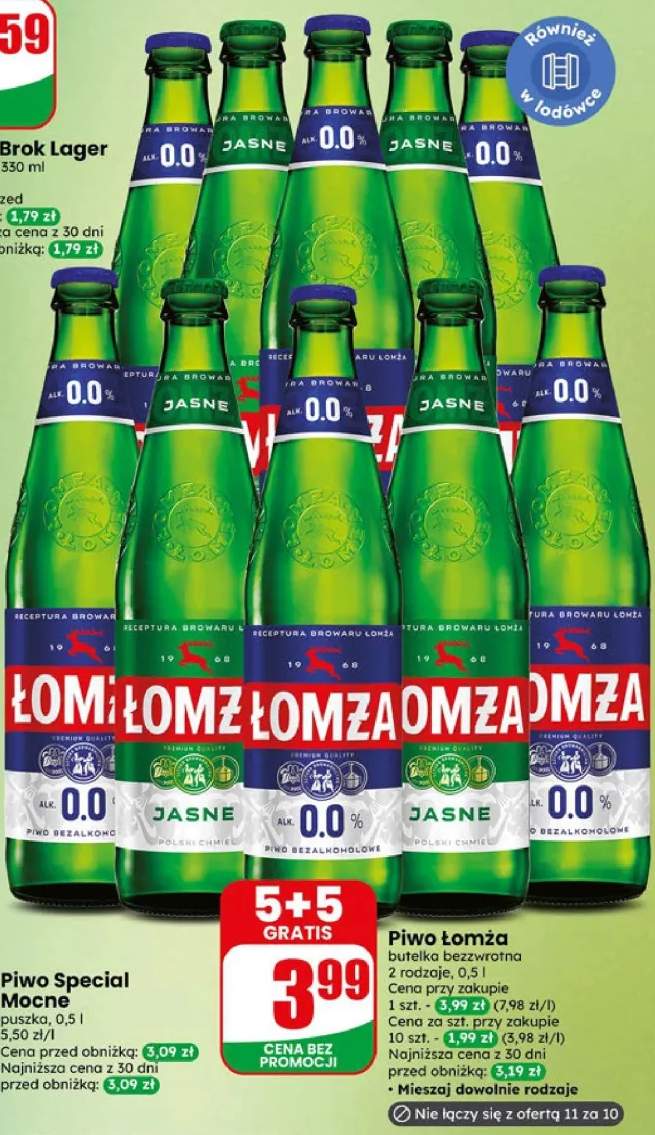 Piwo Łomża butelka bezwrotna