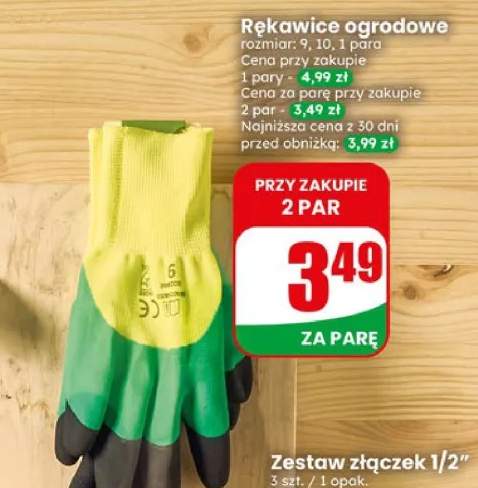 Rękawice ogrodowe rozmiar 9, 10, 1 para